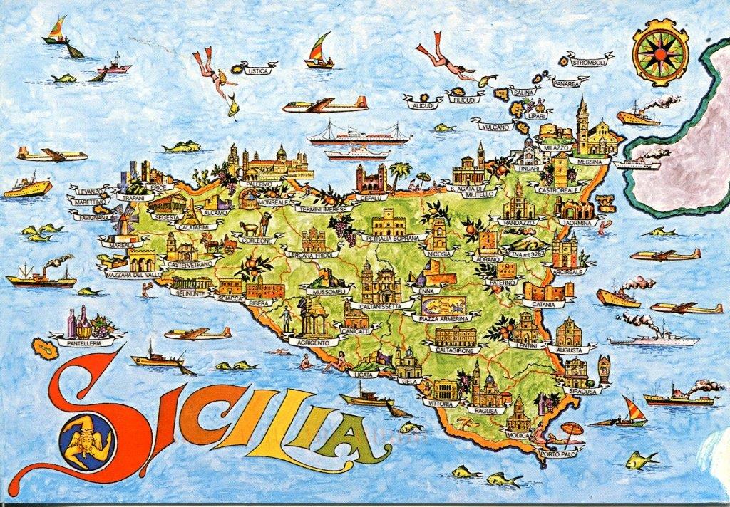 Sicile Cartes